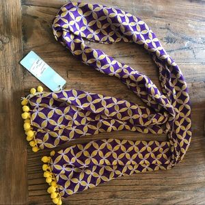 Mud pie game day scarf purple and gold.  NWT